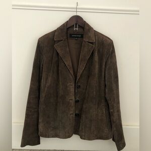 Anne Klein Brown Suede Jacket